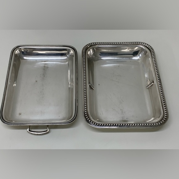 Antique Wallace EPNS Silver Plated Gadrooned Lidded Handled Serving Dish England - Picture 7 of 16